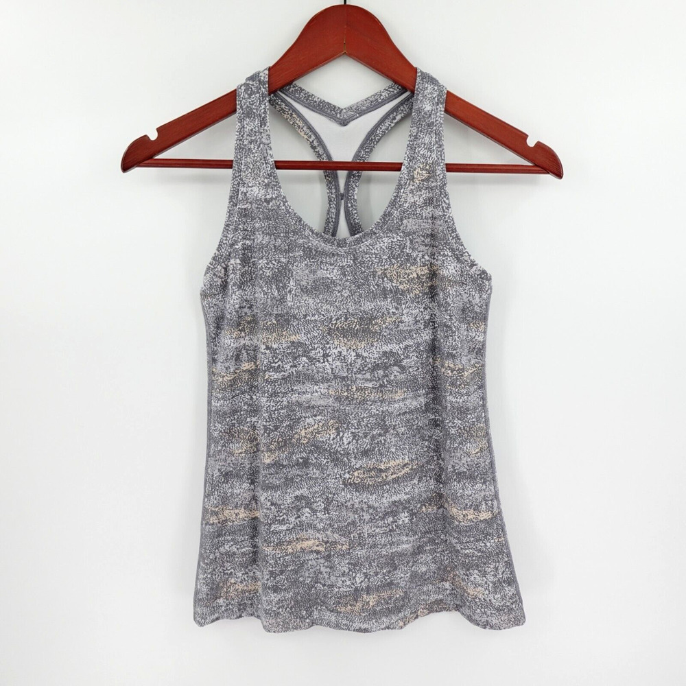 Lululemon Cool Racerback Tank‎ Womens XXS Frozen Vista Alpine Top Nulu